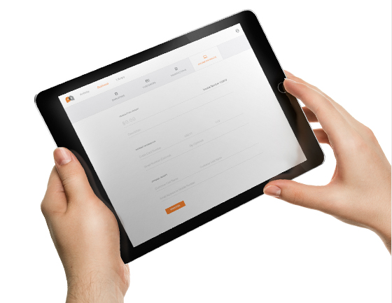 PayAnywhere Inside on tablet